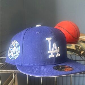 Dodgers fitted hat with Ohtani 50/50 sidepatch